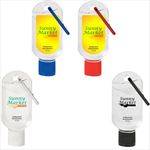 JH9029 1 Oz. Hand Sanitizer With Carabiner and custom imprint